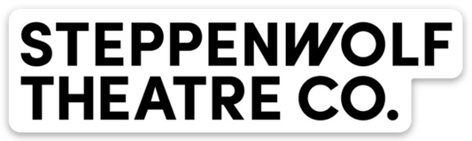 Black and White Steppenwolf Logo Sticker